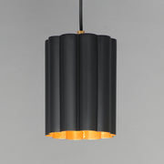 Maxim 18054BKGL Primrose 1 Light Pendant | Gold Leaf