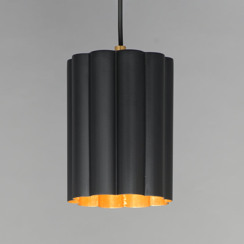 Maxim 18054BKGL Primrose 1 Light Pendant | Gold Leaf