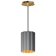 Maxim 18054DGGL Primrose 1 Light Pendant | Gold Leaf
