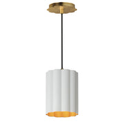 Maxim 18054MWGL Primrose 1 Light Pendant | Gold Leaf