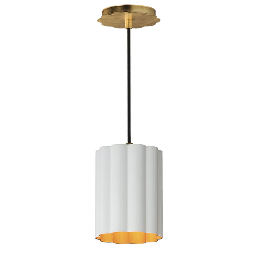 Maxim 18054MWGL Primrose 1 Light Pendant | Gold Leaf