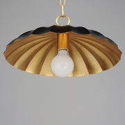 Maxim 18055BKGL Primrose 1 Light Pendant | Black / Gold Leaf