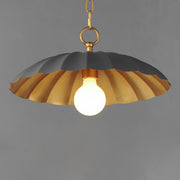 Maxim 18055DGGL Primrose 1 Light Pendant | Dark Grey / Gold Leaf