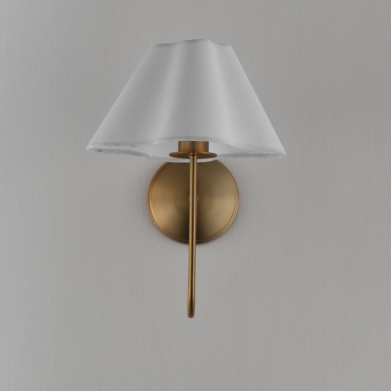 Maxim 18100WTNAB Saxon 1 Light Wall Sconce | Natural Aged Brass