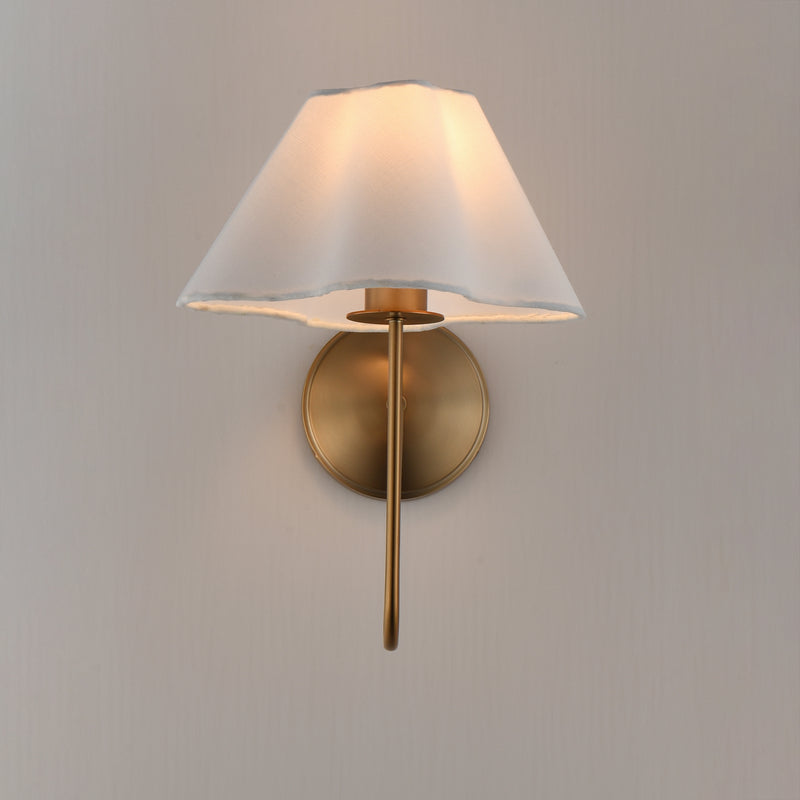 Maxim 18100WTNAB Saxon 1 Light Wall Sconce | Natural Aged Brass