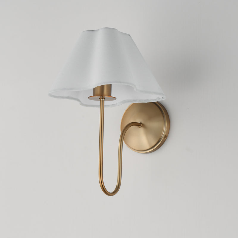 Maxim 18100WTNAB Saxon 1 Light Wall Sconce | Natural Aged Brass