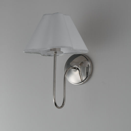Maxim 18100WTPN Saxon 1 Light Wall Sconce | Polished Nickel