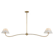 Maxim 18102WTNAB Saxon 2 Light Pendant | Natural Aged Brass