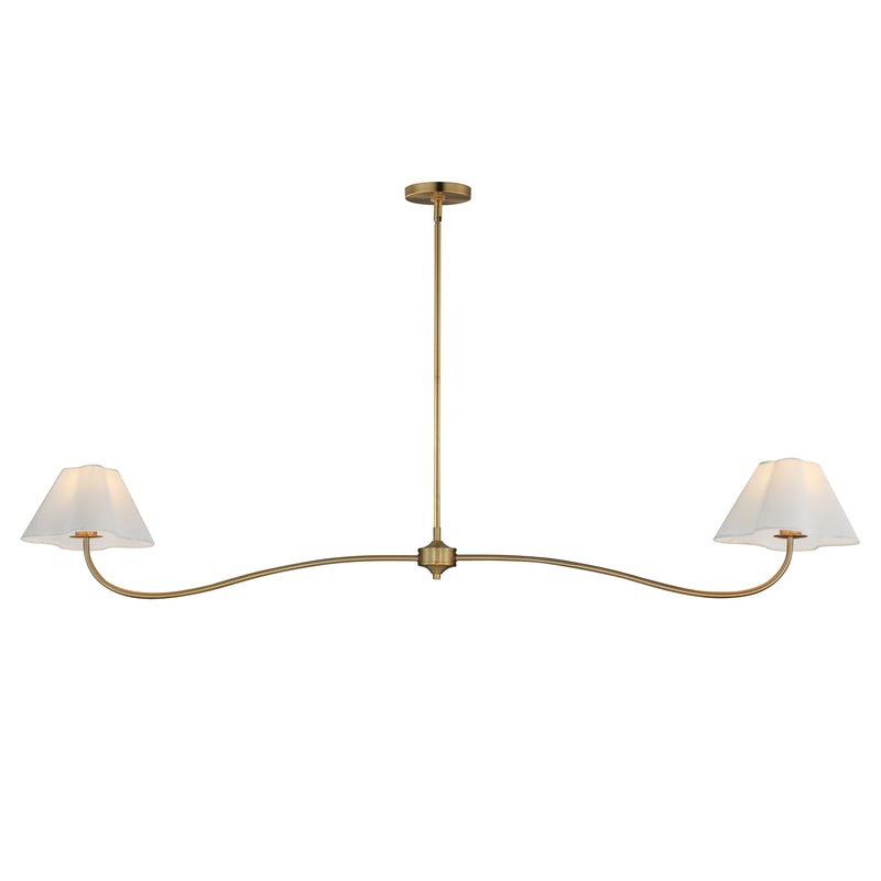 Maxim 18102WTNAB Saxon 2 Light Pendant | Natural Aged Brass