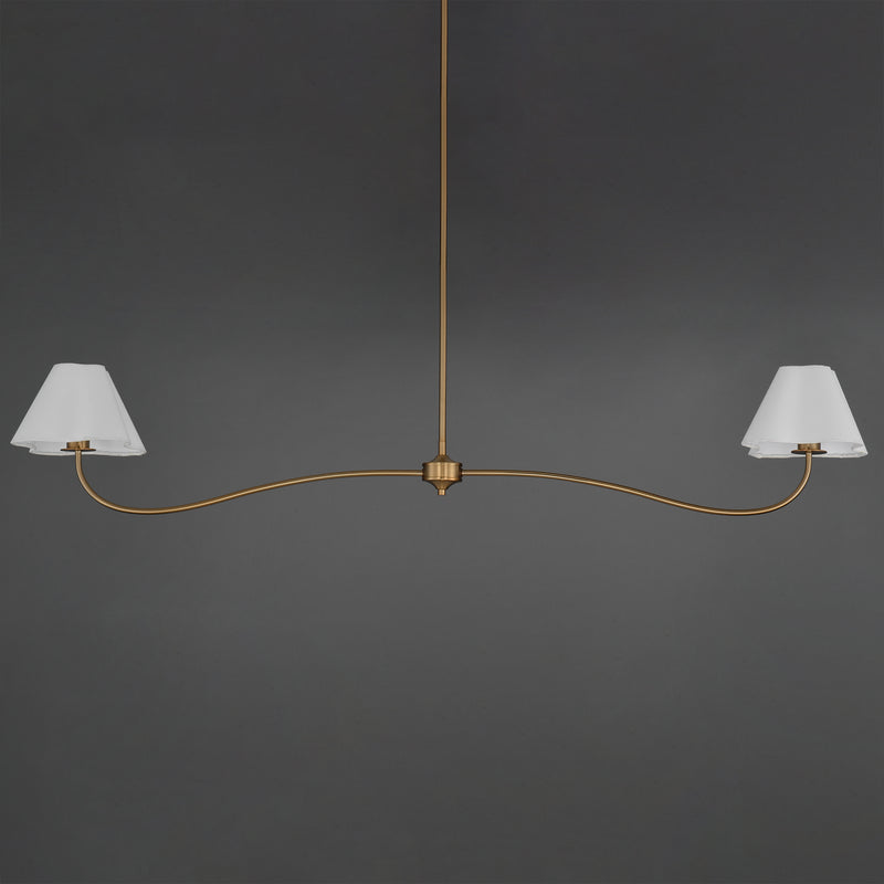 Maxim 18102WTNAB Saxon 2 Light Pendant | Natural Aged Brass