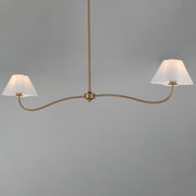 Maxim 18102WTNAB Saxon 2 Light Pendant | Natural Aged Brass