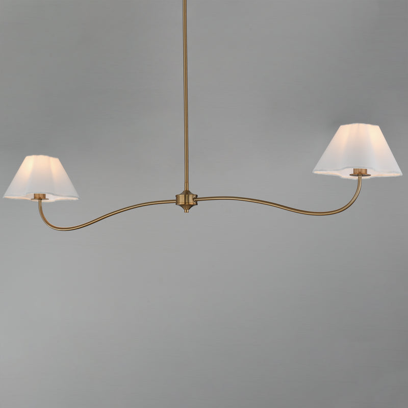 Maxim 18102WTNAB Saxon 2 Light Pendant | Natural Aged Brass