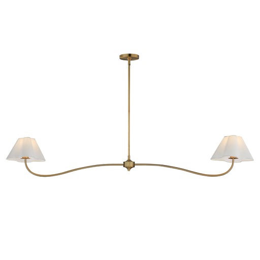 Maxim 18102WTNAB Saxon 2 Light Pendant | Natural Aged Brass