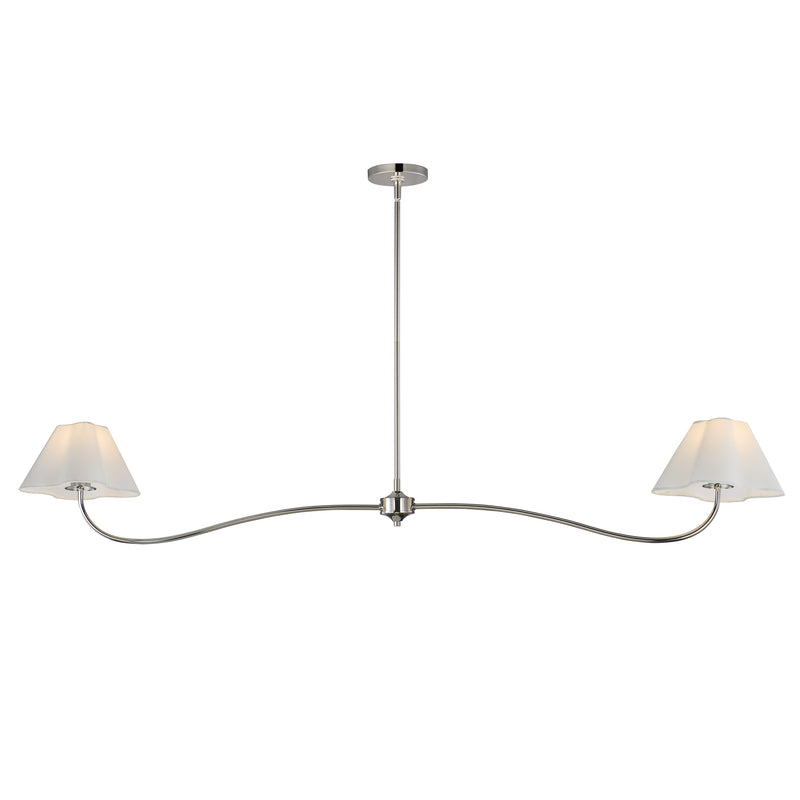 Maxim 18102WTPN Saxon 2 Light Pendant | Polished Nickel