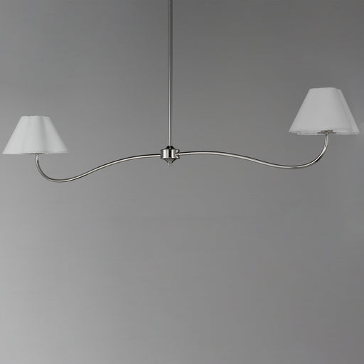 Maxim 18102WTPN Saxon 2 Light Pendant | Polished Nickel
