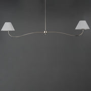 Maxim 18102WTPN Saxon 2 Light Pendant | Polished Nickel