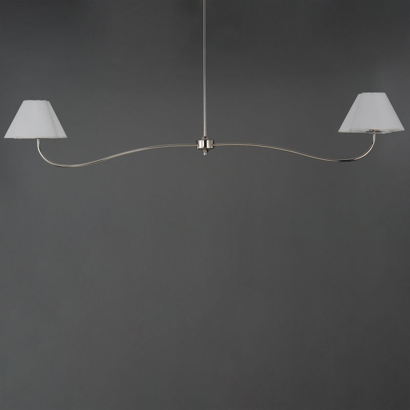 Maxim 18102WTPN Saxon 2 Light Pendant | Polished Nickel