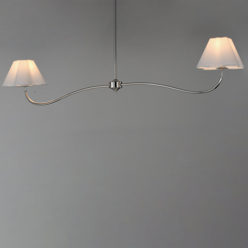 Maxim 18102WTPN Saxon 2 Light Pendant | Polished Nickel