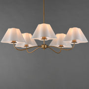 Maxim 18105WTNAB Saxon 5 Light Chandelier | Natural Aged Brass