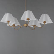 Maxim 18105WTNAB Saxon 5 Light Chandelier | Natural Aged Brass