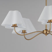 Maxim 18105WTNAB Saxon 5 Light Chandelier | Natural Aged Brass