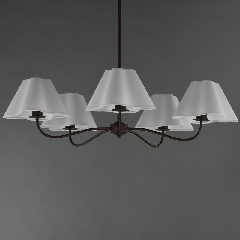 Maxim 18105WTOI Saxon 5 Light Chandelier | Oil Rubbed Bronze