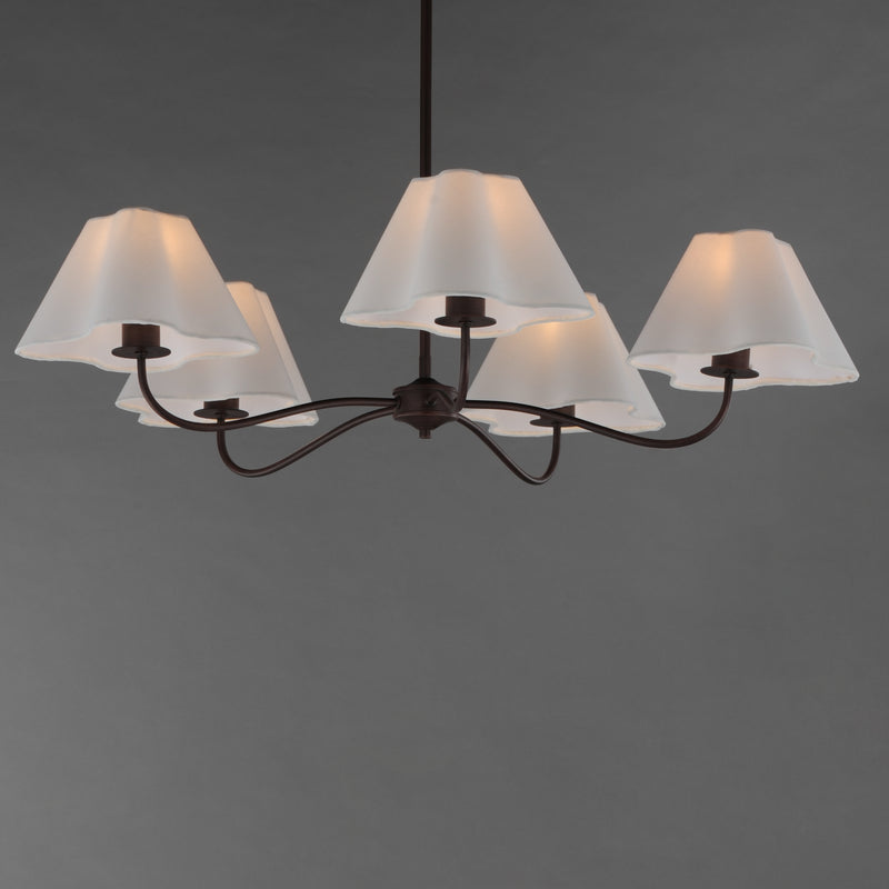 Maxim 18105WTOI Saxon 5 Light Chandelier | Oil Rubbed Bronze
