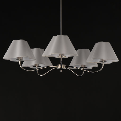 Maxim 18105WTPN Saxon 5 Light Chandelier | Polished Nickel