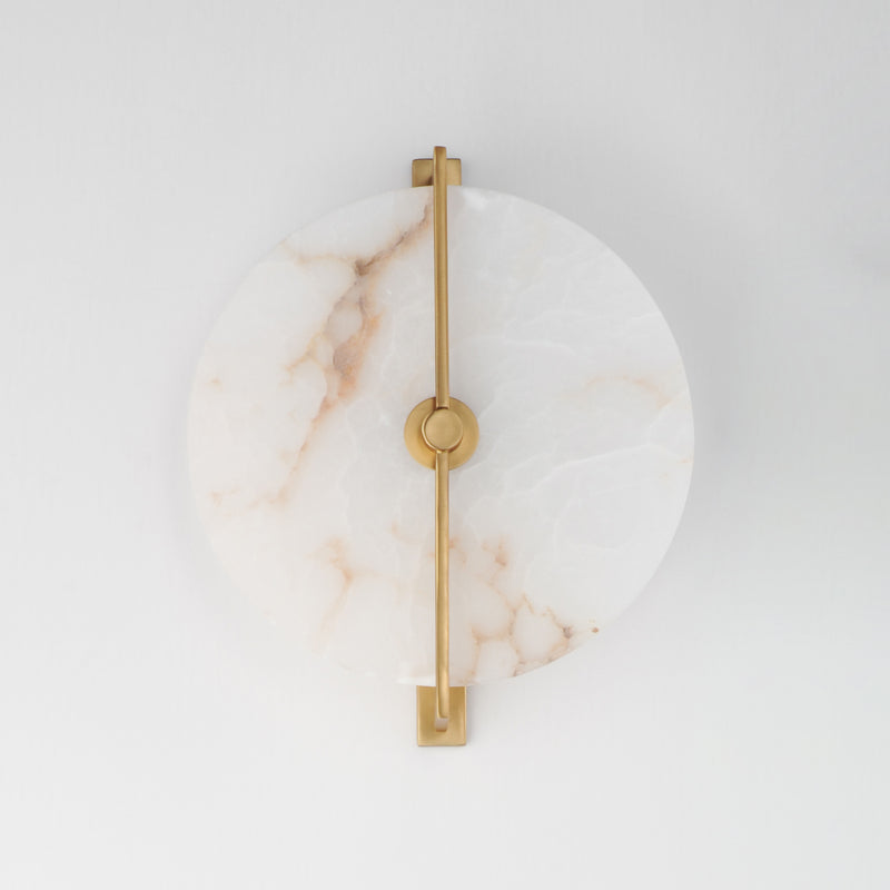 Maxim 18200WANAB Quarry LED Wall Sconce/Flush Mount | Natural Aged Brass