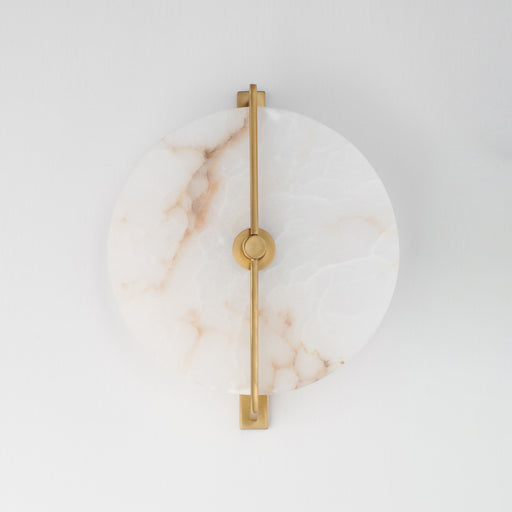 Maxim 18200WANAB Quarry LED Wall Sconce/Flush Mount | Natural Aged Brass