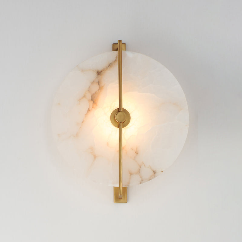 Maxim 18200WANAB Quarry LED Wall Sconce/Flush Mount | Natural Aged Brass