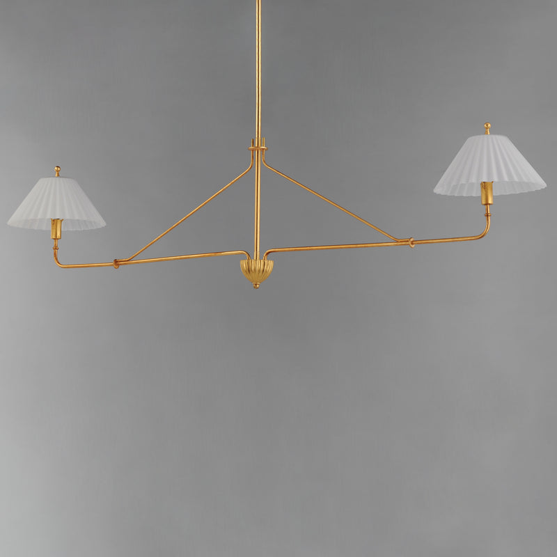 Maxim 18312SWGL Kismet 2 Light Pendant | Gold Leaf