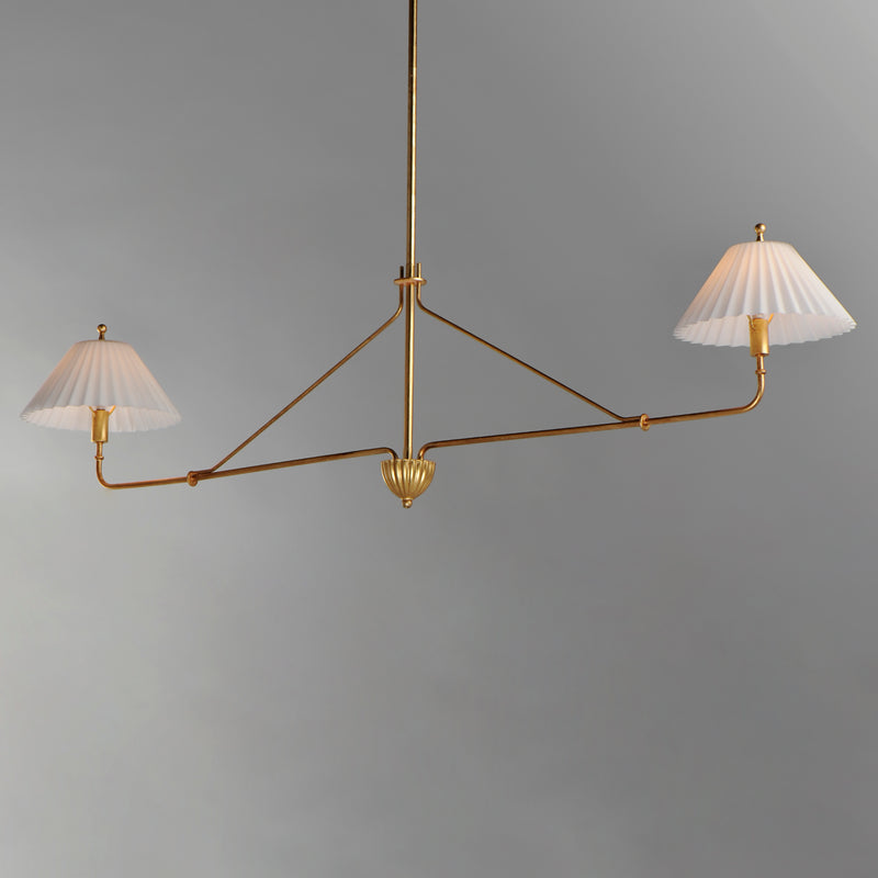 Maxim 18312SWGL Kismet 2 Light Pendant | Gold Leaf