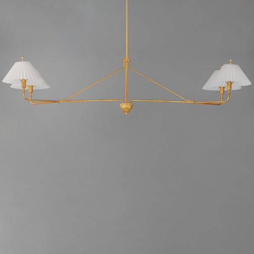 Maxim 18314SWGL Kismet 4 Light Linear Pendant | Gold Leaf