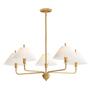 Maxim 18315SWGL Kismet 5 Light Chandelier | Gold Leaf