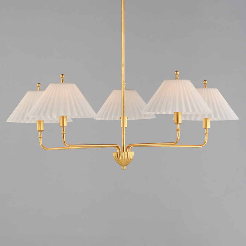 Maxim 18315SWGL Kismet 5 Light Chandelier | Gold Leaf