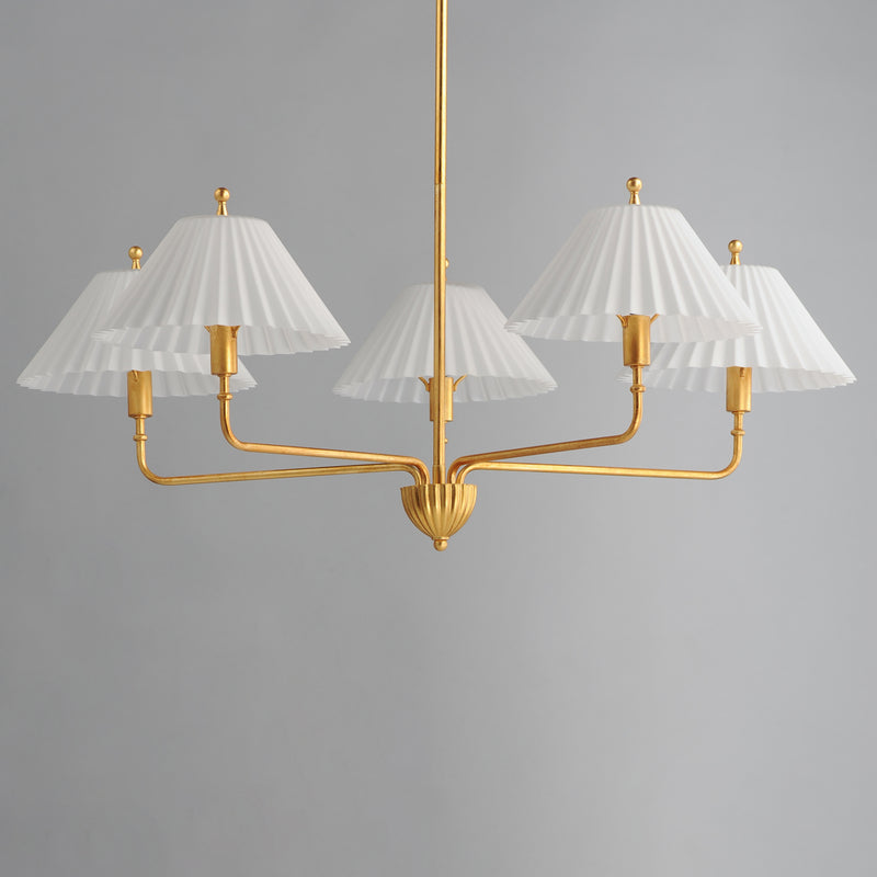Maxim 18315SWGL Kismet 5 Light Chandelier | Gold Leaf