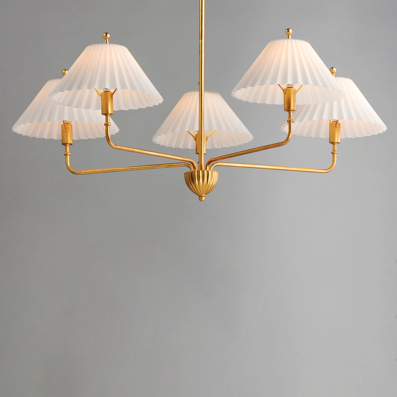 Maxim 18315SWGL Kismet 5 Light Chandelier | Gold Leaf
