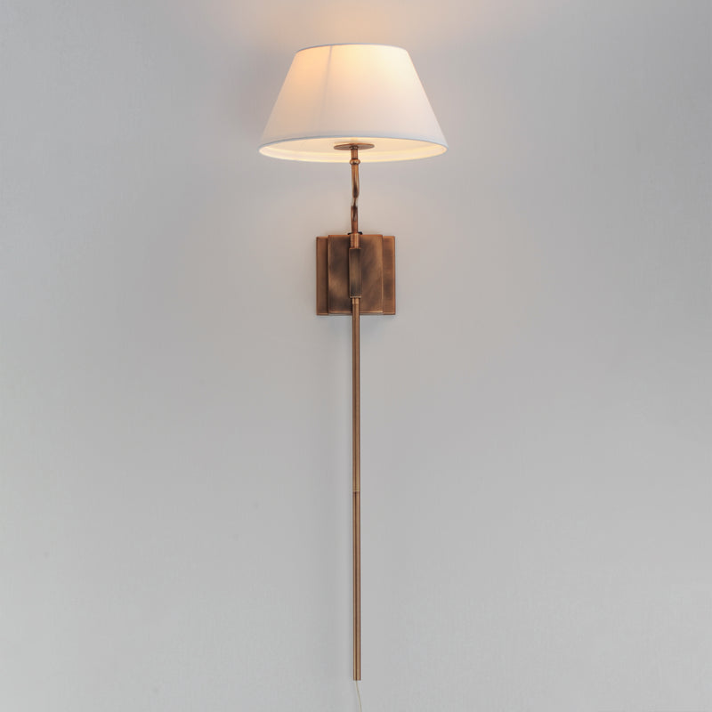 Maxim 18410OFWBR Dunbridge 1 Light Wall Sconce | Weathered Brass