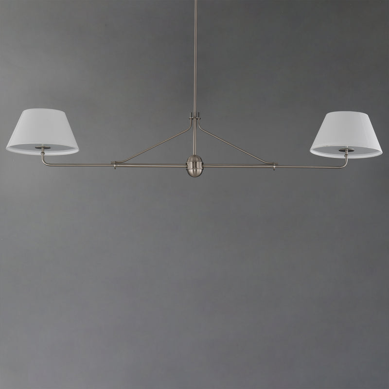 Maxim 18412OFPN Dunbridge 2 Light Pendant | Polished Nickel