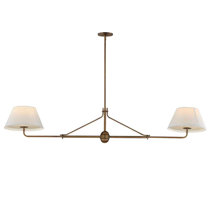 Maxim 18412OFWBR Dunbridge 2 Light Pendant | Weathered Brass