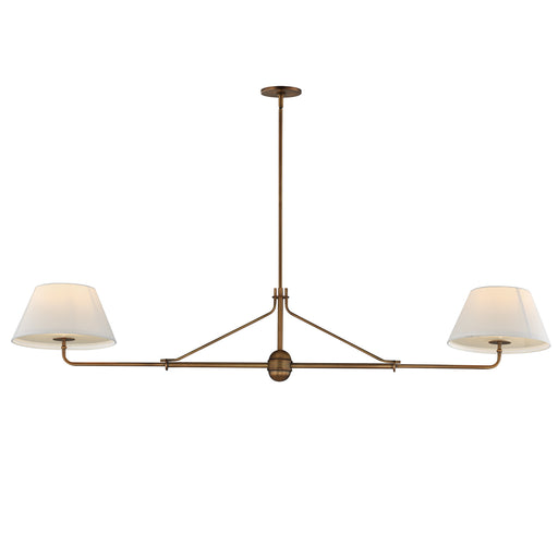 Maxim 18412OFWBR Dunbridge 2 Light Pendant | Weathered Brass
