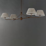 Maxim 18414BWWBR Dunbridge 4 Light Chandelier | Weathered Brass