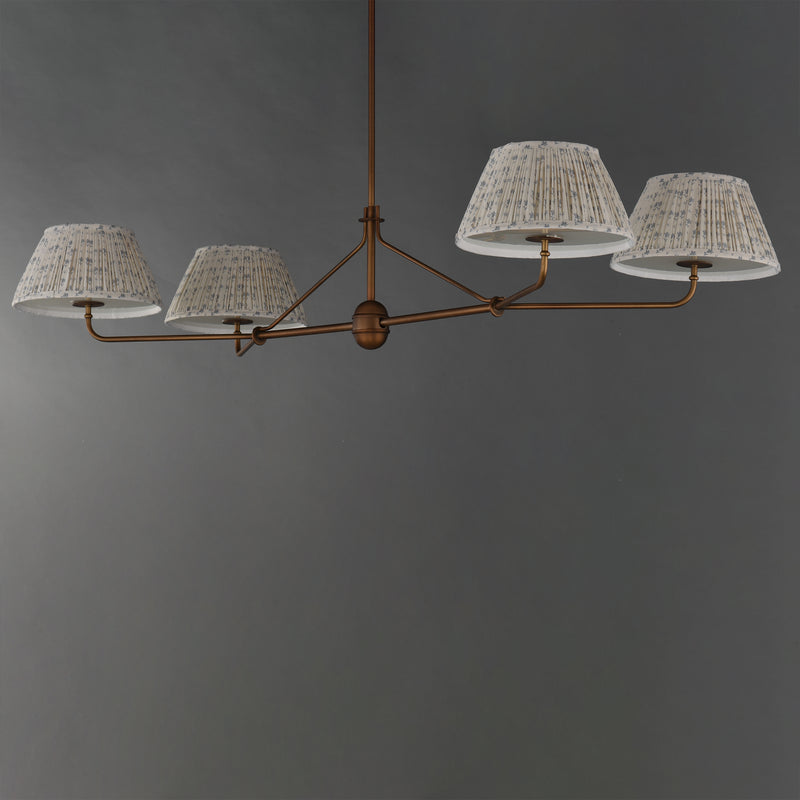 Maxim 18414BWWBR Dunbridge 4 Light Chandelier | Weathered Brass