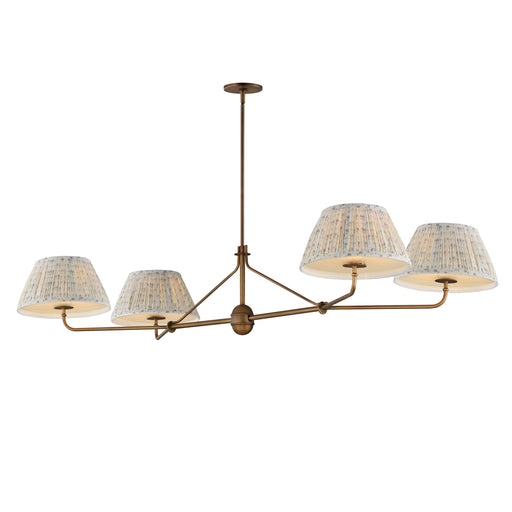 Maxim 18414BWWBR Dunbridge 4 Light Chandelier | Weathered Brass
