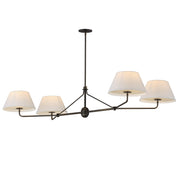 Maxim 18414OFANB Dunbridge 4 Light Chandelier | Antique Bronze