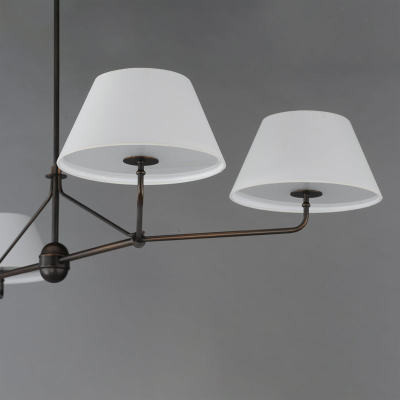 Maxim 18414OFANB Dunbridge 4 Light Chandelier | Antique Bronze