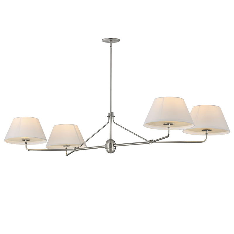 Maxim 18414OFPN Dunbridge 4 Light Chandelier | Polished Nickel