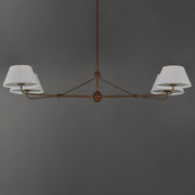 Maxim 18414OFWBR Dunbridge 4 Light Chandelier | Weathered Brass