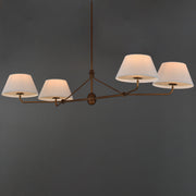 Maxim 18414OFWBR Dunbridge 4 Light Chandelier | Weathered Brass
